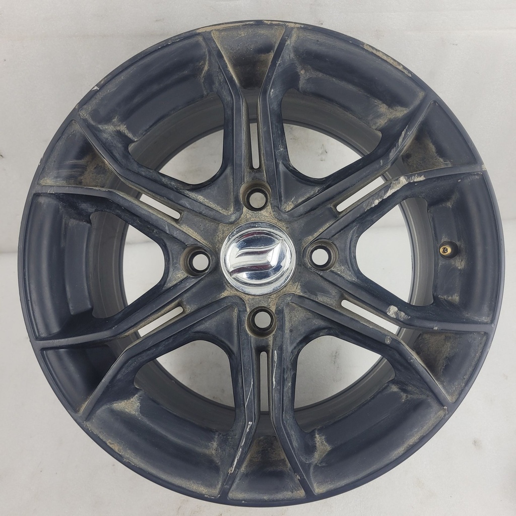 (new ref. 9awv-110100-8000) rear rim, matt black 14", alum. rim, bake matte black