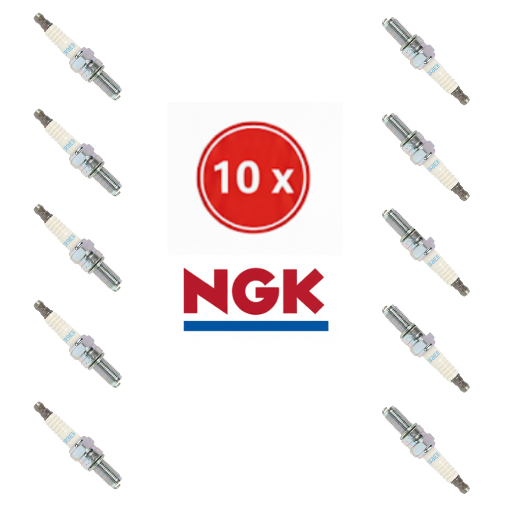 Set of 10 NGK CR9EB Spark Plugs - Original Sea-Doo & Ski-Doo Specification (Rotax 4-TEC Engine)
