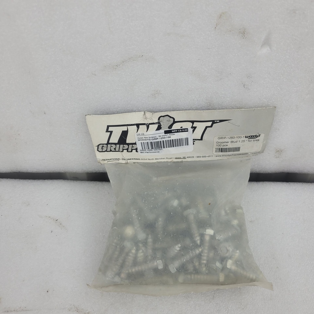 Twist Tire Screws - 38.1mm/1.500in.