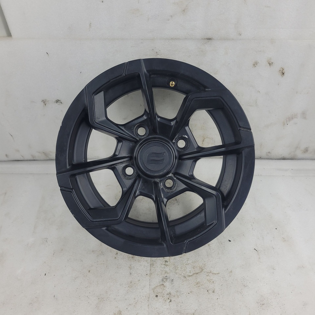 front rim, matte black full matte black aluminum rim 12''