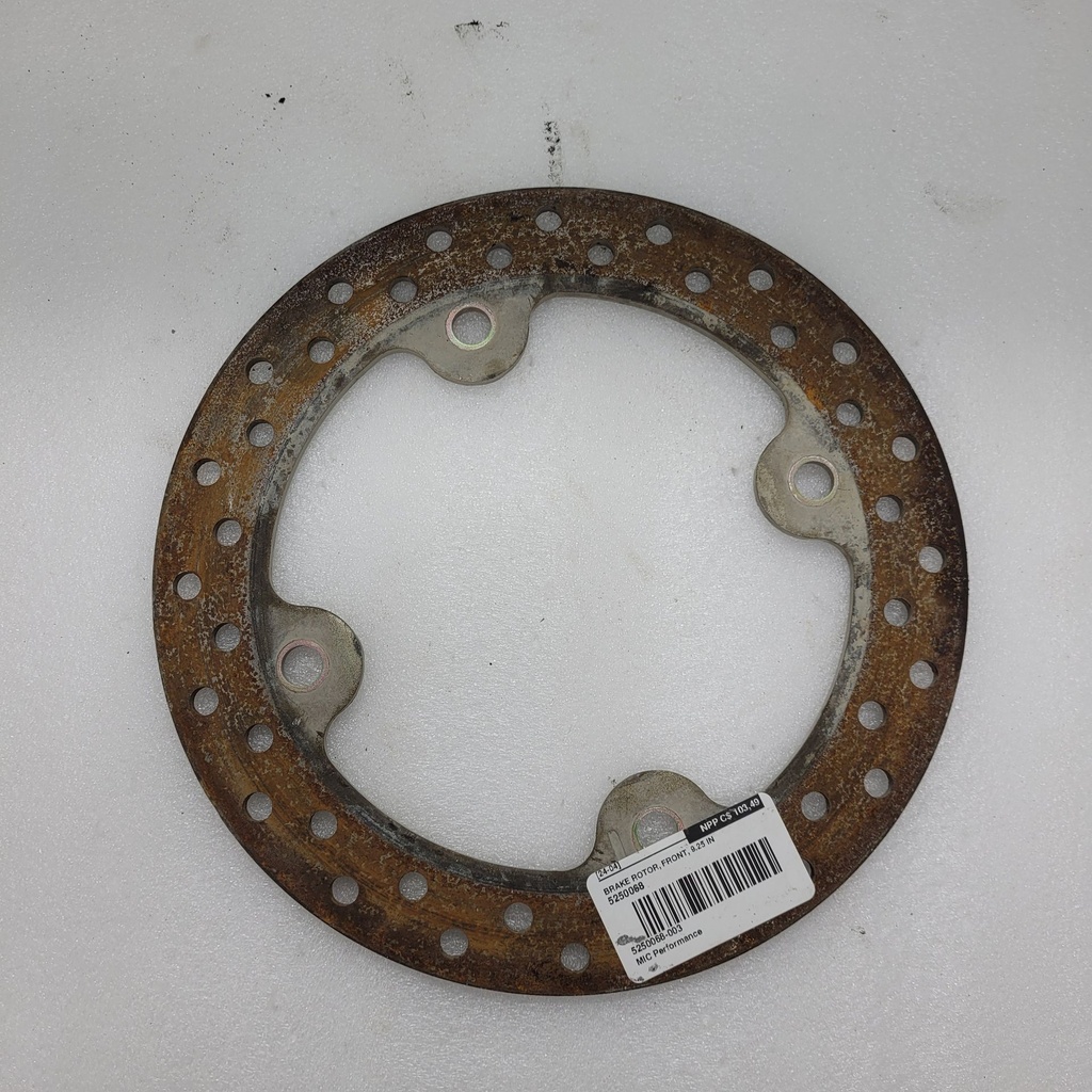 brake rotor, front, 9.25 in