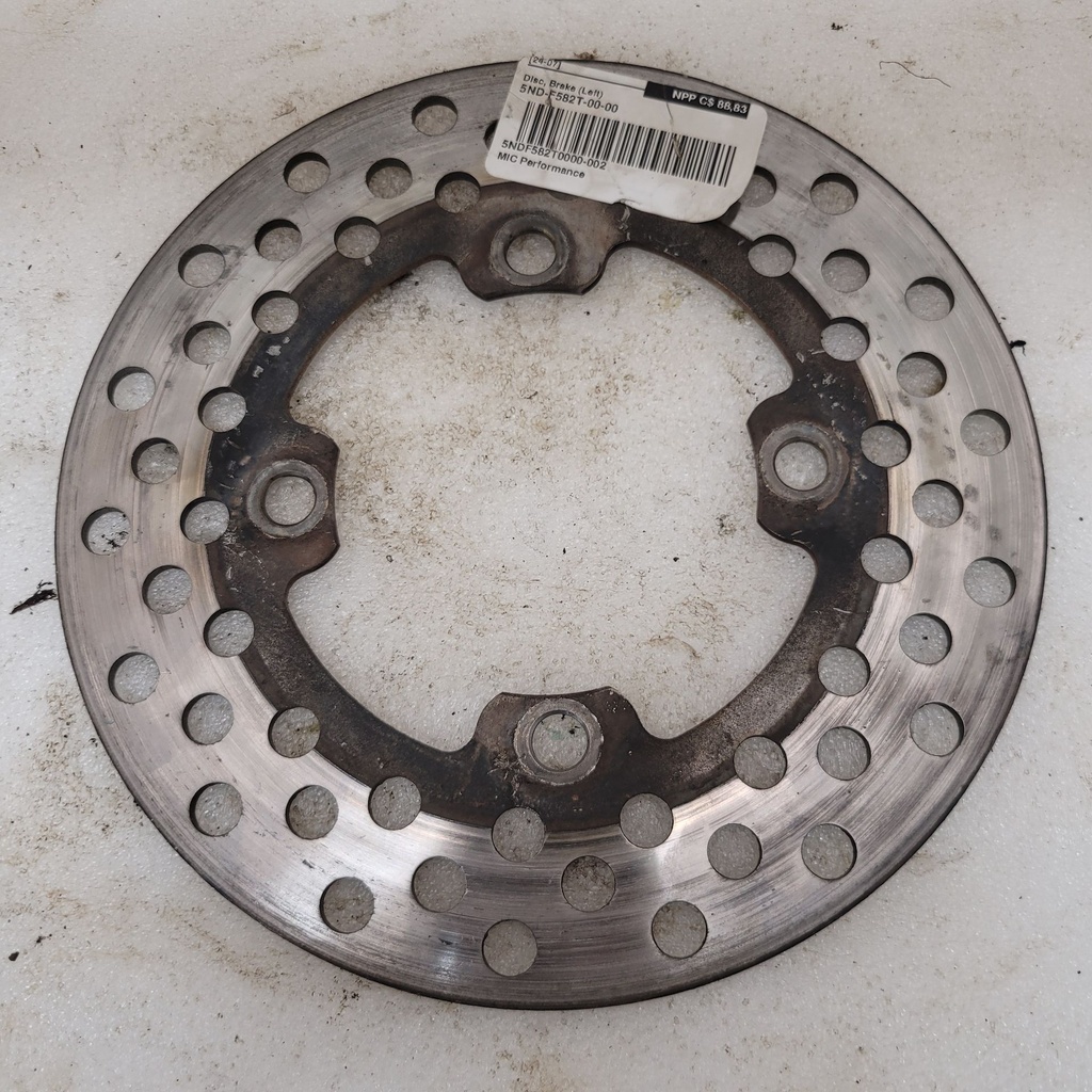 disc, brake (left)
