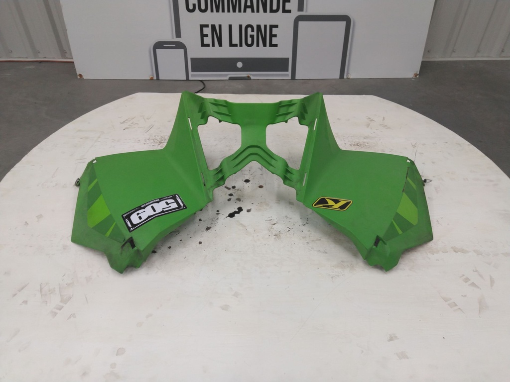 Console, Lower - w/Warning Decals - Green (inc. 9-10)
