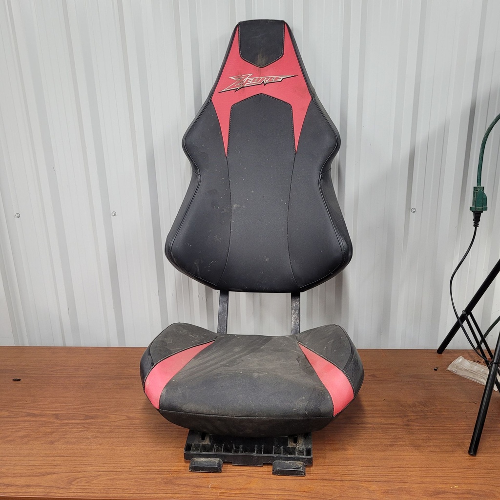 seat assy, black & red black&red