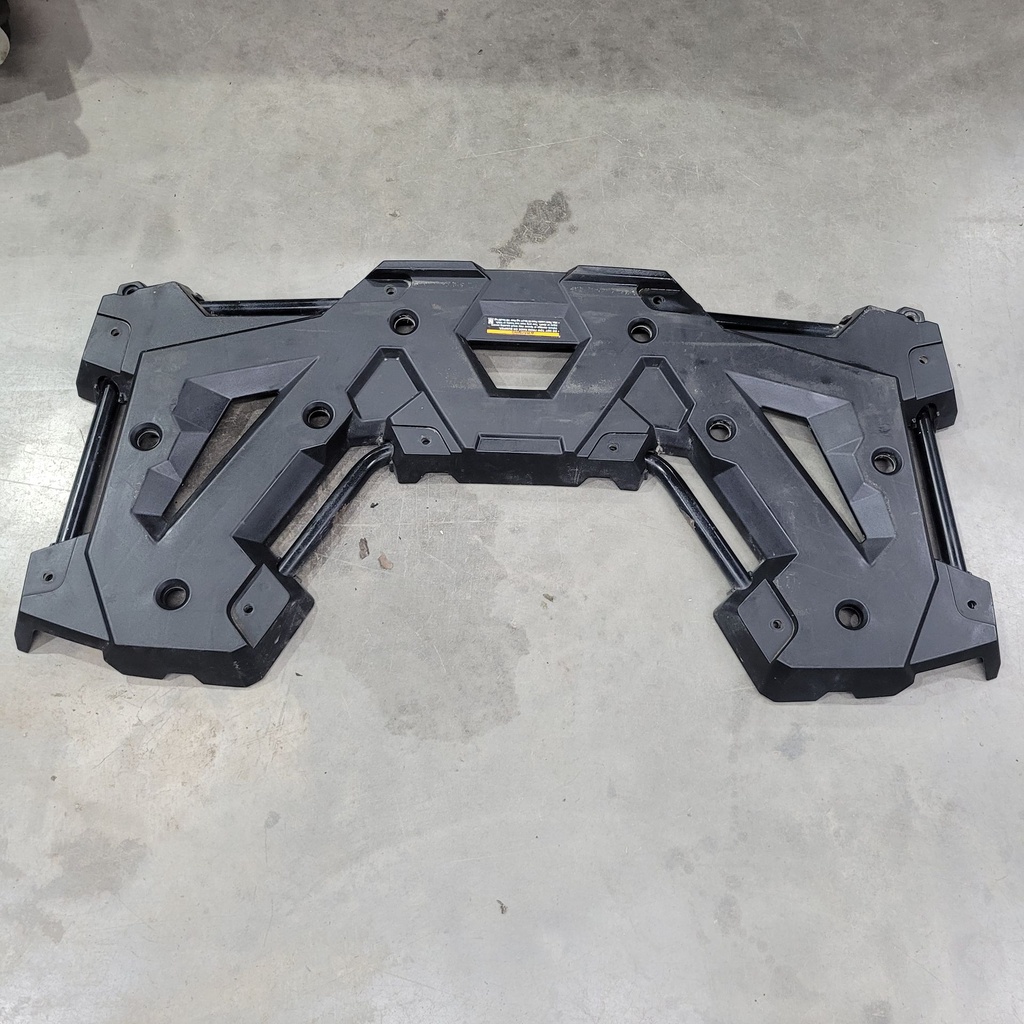 rear rack assembly, gloss black
