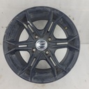 front alum. rim, matt black 14", alum rim,bake matte black painting