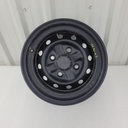(new ref. 9030-070100-20000) front steel rim 12", steel rim, black paint