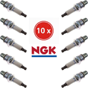 NGK-Set of 10 NGK BR9ES Spark Plugs - High Performance for 2-Stroke Motorcycles, Snowmobiles, Jet Skis-BR9ES