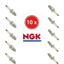 NGK-Lot de 10 Bougies NGK BR9EYA V-Power (V-Groove) - Allumage Amélioré pour Motoneige/Motocross 2T-BR9EYA