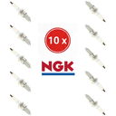 NGK-Lot de 10 Bougies NGK DPR7EA-9 (Pré-Réglée 0.9mm) - Pour Honda Shadow / VTX / Magna-DPR7EA-9