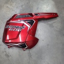 side panel, right, sunset red