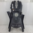 deep black, rear console