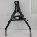 frame, front - lower w/bushings - black