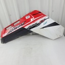 CF Moto-rear deco panel,lh painted red and pearl white-9060-0400B3-0R40