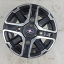 wheel, front, 12 x 6, aluminum,