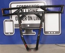  Rear Deluxe Bumper, Black